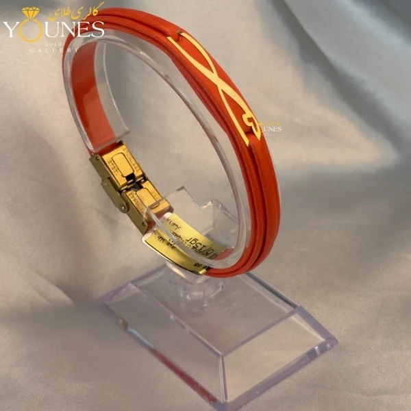 دستبند طلا زنانه چرم بینهایت L116